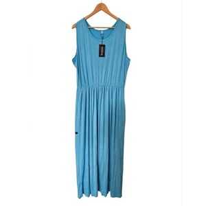 NWT Molerani Chic Blue Maxi Dress Size 3x